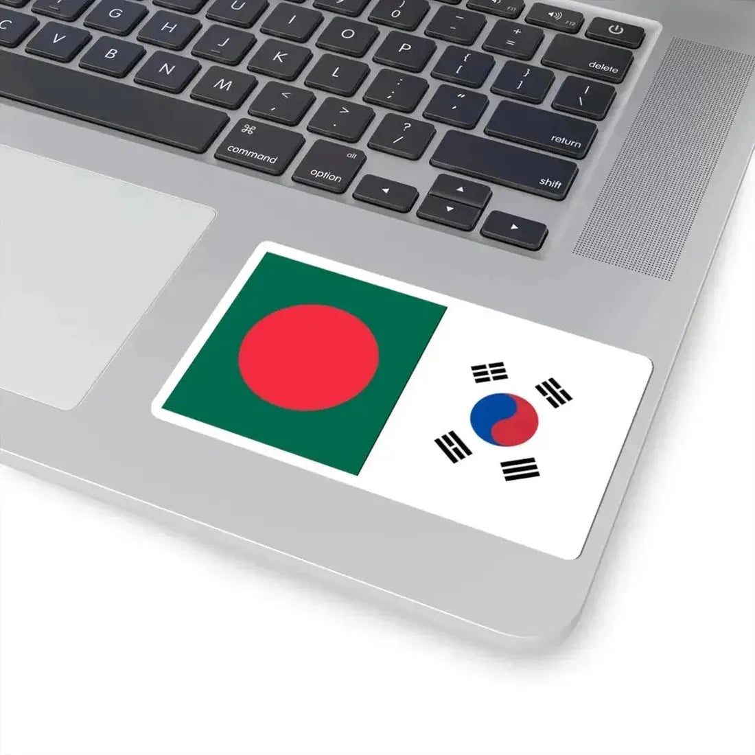 Flags of Bangladesh and South Korea 16-9 (Bangladesh) STICKER Vinyl Kiss-Cut Decal - The Sticker Space