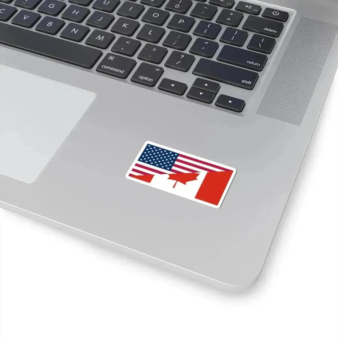 Flags of Canada and the United States (Canada) STICKER Vinyl Kiss-Cut Decal - The Sticker Space
