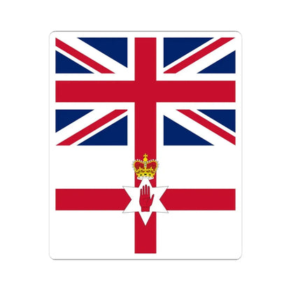 Flags of the United Kingdom and Northern Ireland 1953-1972 (Ireland) STICKER Vinyl Kiss-Cut Decal 4 Inch White - The Sticker Space
