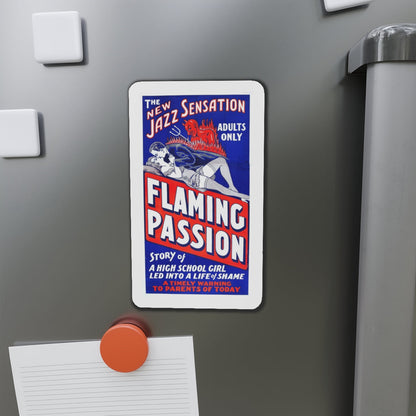 FLAMING PASSION 1923 Movie Poster - Die-Cut Magnet-The Sticker Space