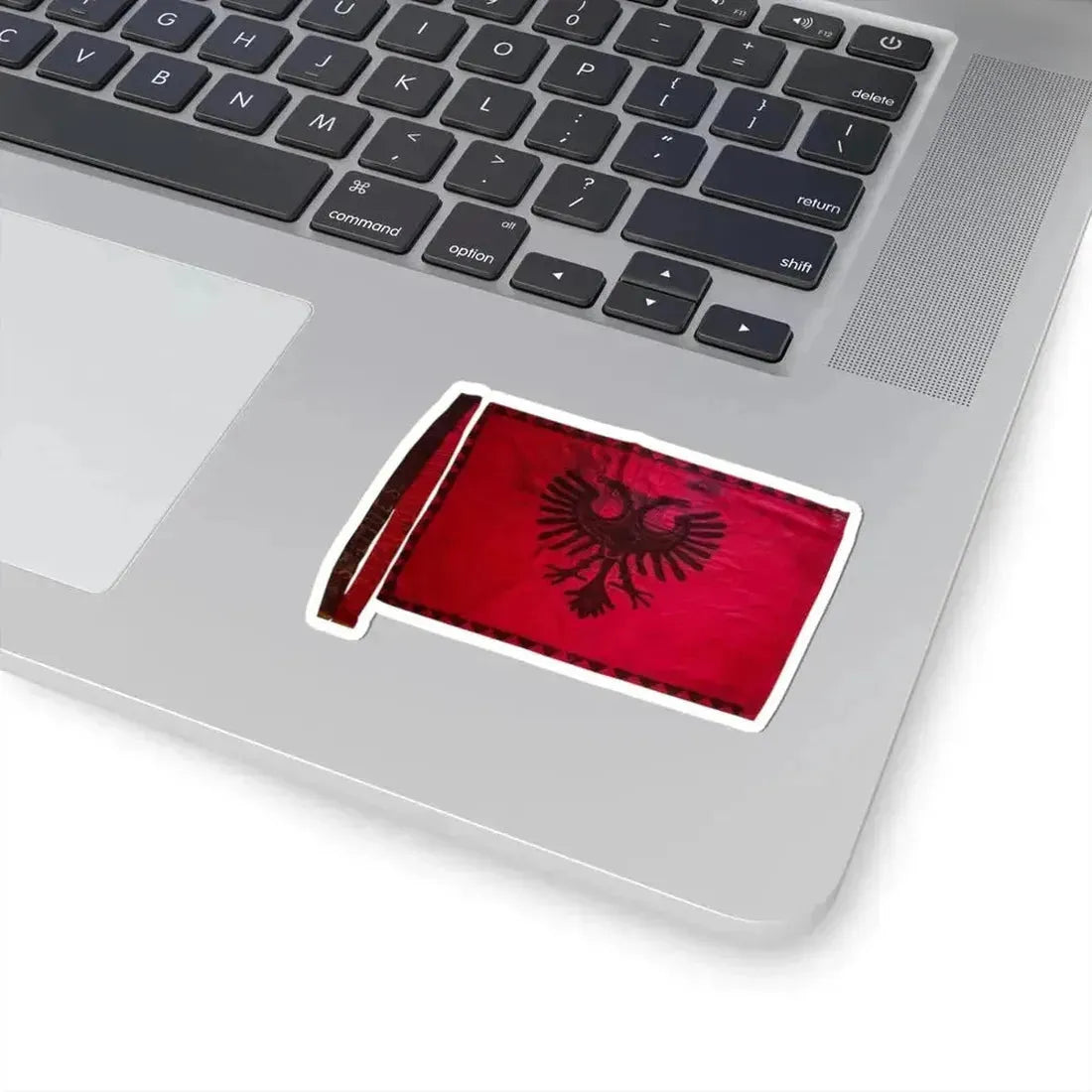 Flamuri i Batalionit Sulmues Ushtarak Vjosa (Albania) STICKER Vinyl Kiss-Cut Decal - The Sticker Space