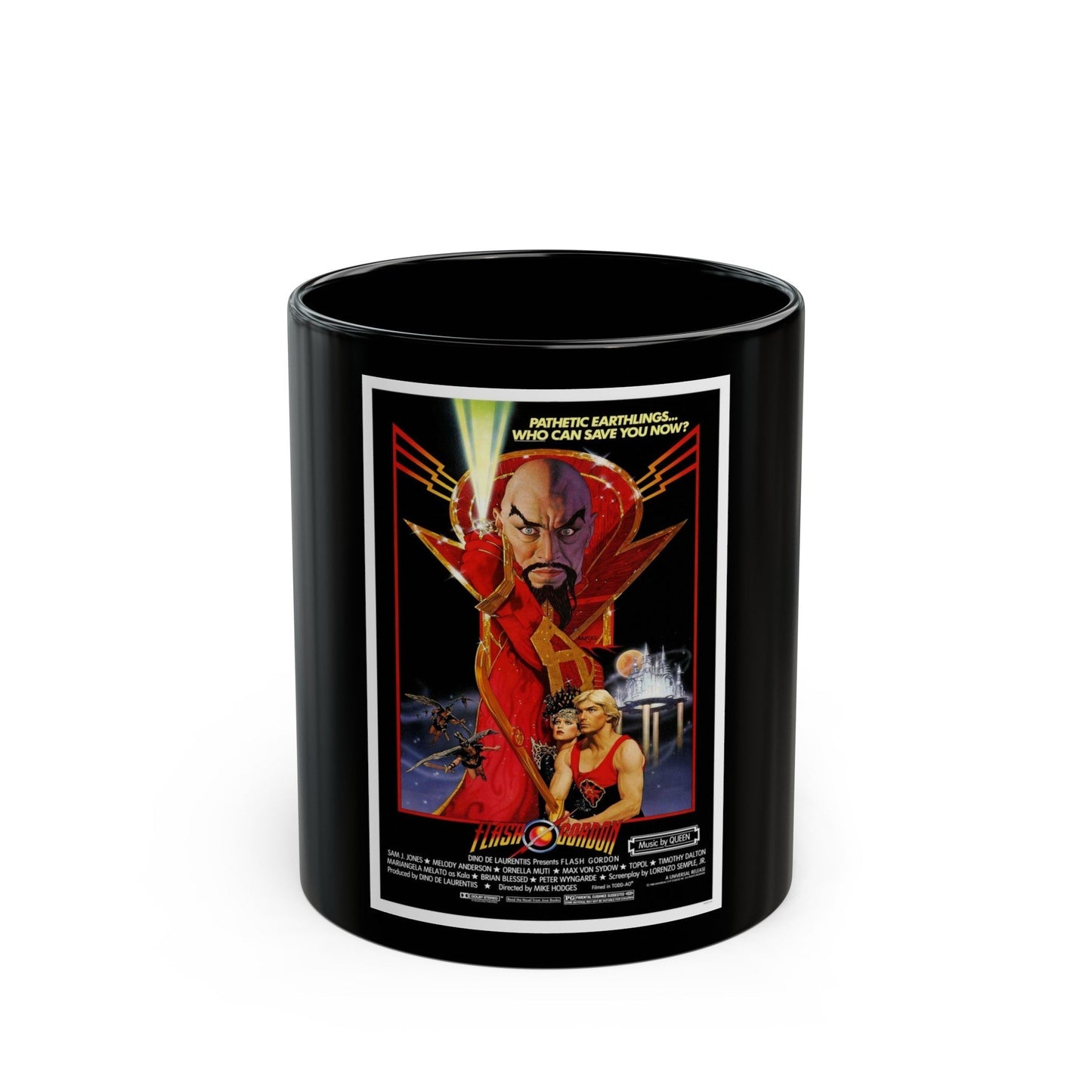 FLASH GORDON 1936 Movie Poster - Black Coffee Mug-11oz-The Sticker Space