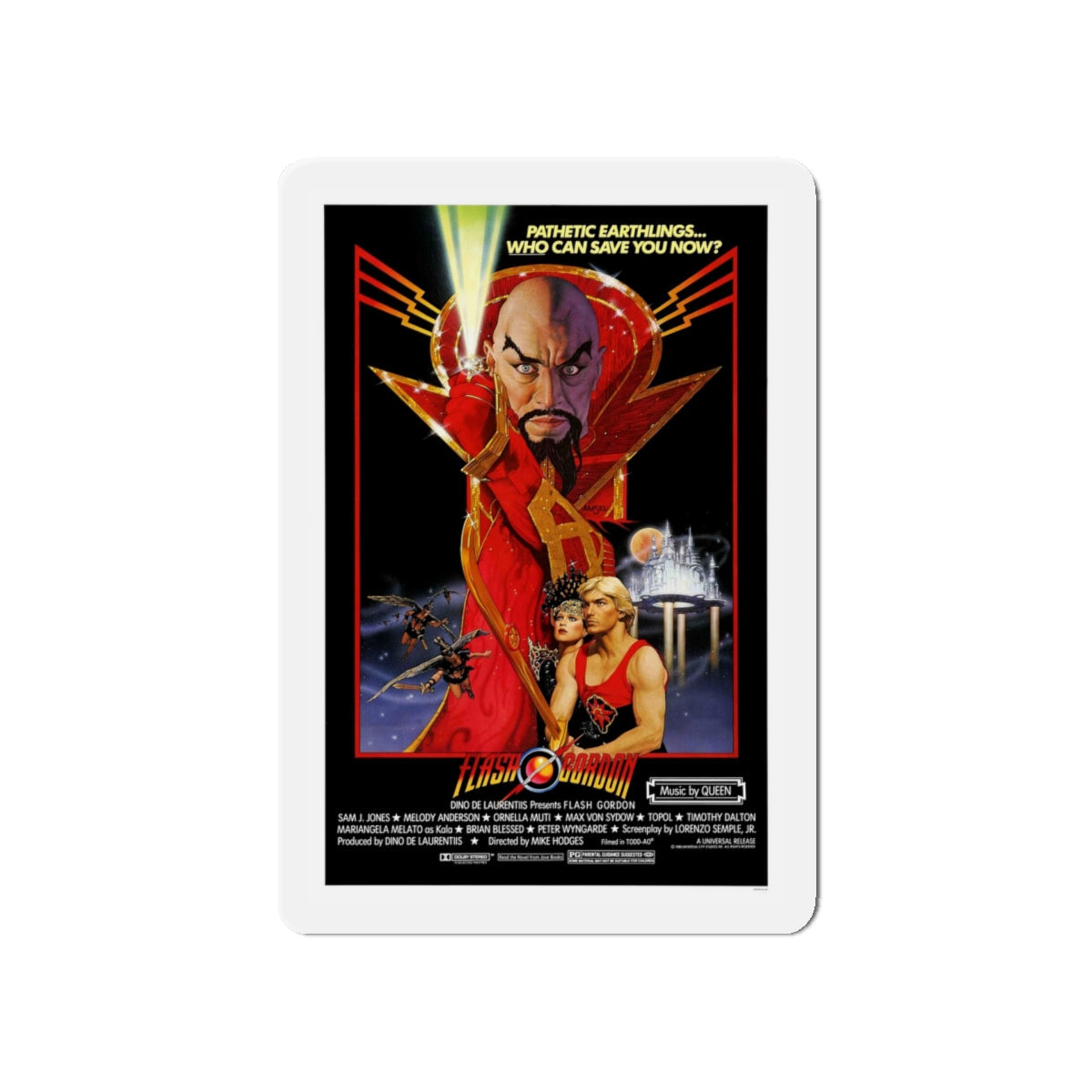 FLASH GORDON 1936 Movie Poster - Die-Cut Magnet-5" x 5"-The Sticker Space