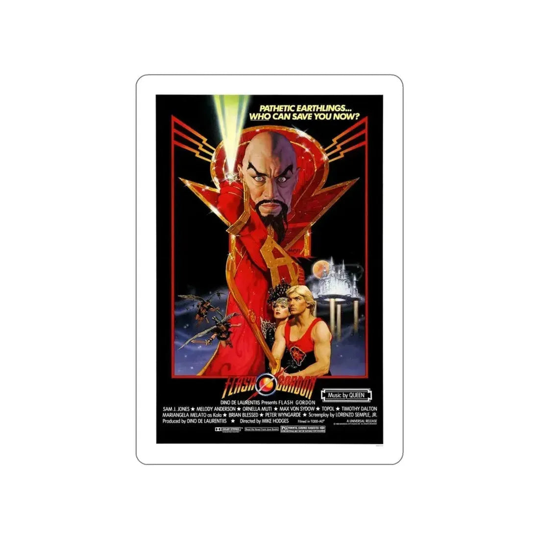 FLASH GORDON 1936 Movie Poster STICKER Vinyl Die-Cut Decal 4 Inch - The Sticker Space
