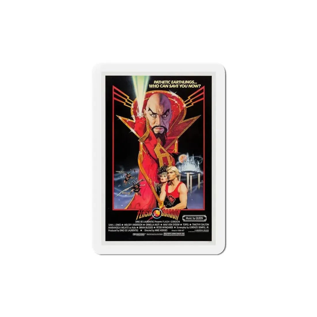 Flash Gordon 1980 Movie Poster Refrigerator Magnet - The Sticker Space