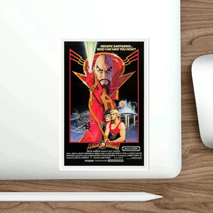Flash Gordon 1980 Movie Poster STICKER Vinyl Die-Cut Decal - The Sticker Space