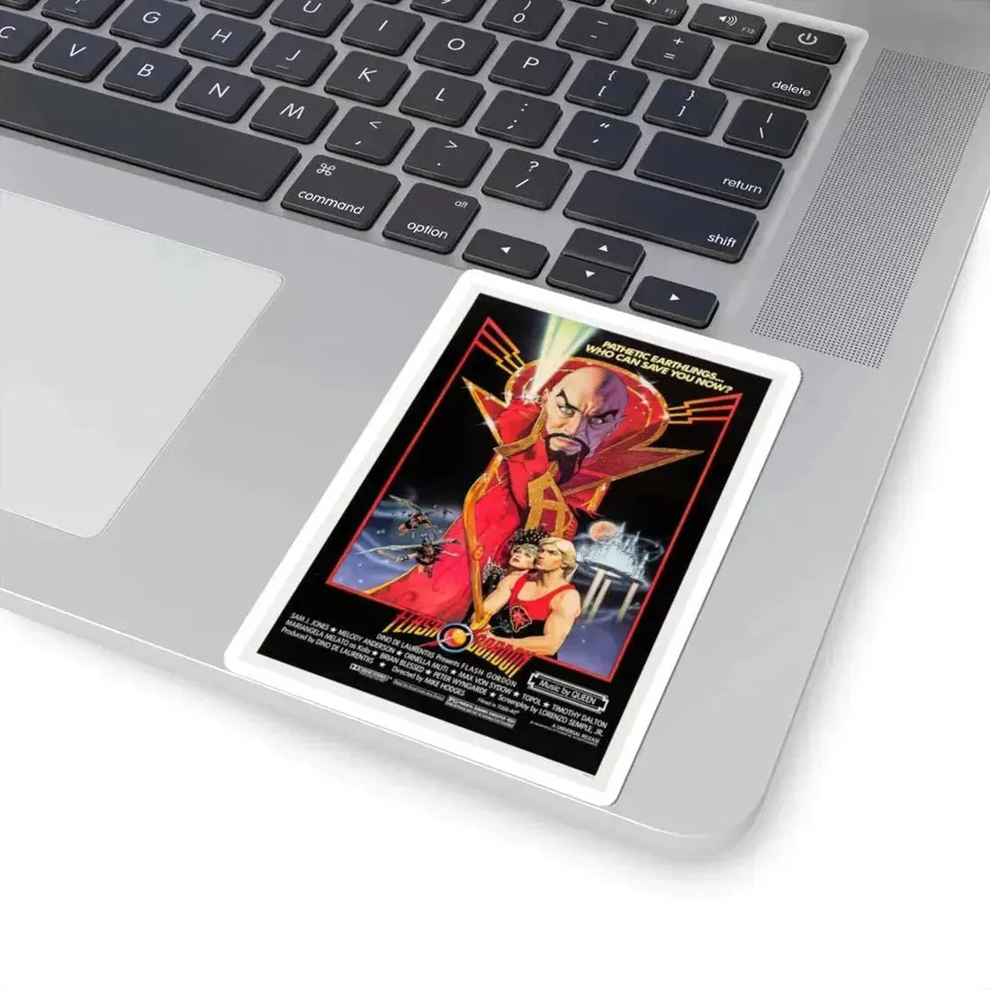 Flash Gordon 1980 Movie Poster - STICKER Vinyl Kiss-Cut Decal - The Sticker Space