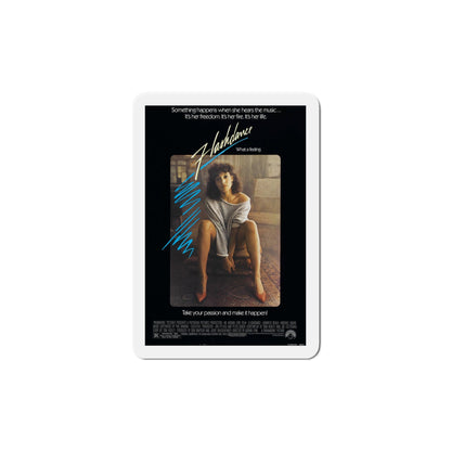 Flashdance 1983 Movie Poster Die-Cut Magnet-6 × 6"-The Sticker Space