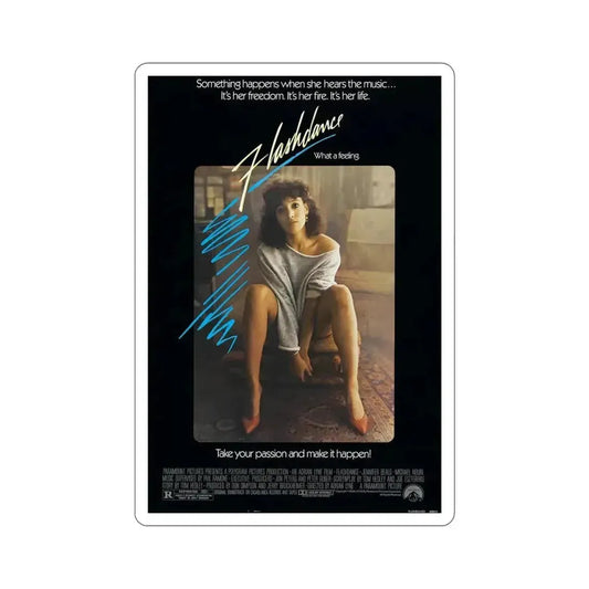 Flashdance 1983 Movie Poster STICKER Vinyl Die-Cut Decal 6 Inch - The Sticker Space