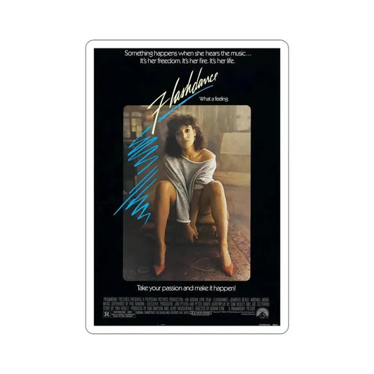 Flashdance 1983 Movie Poster STICKER Vinyl Die-Cut Decal 6 Inch - The Sticker Space