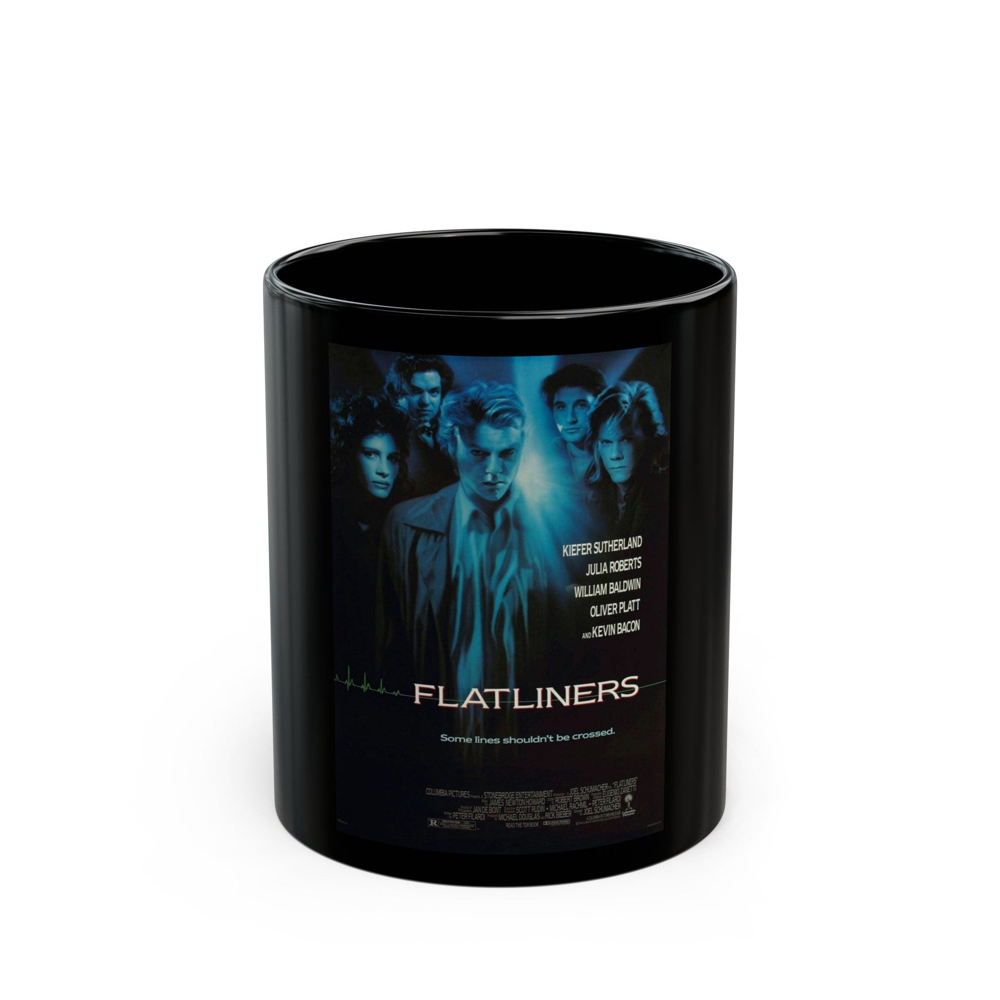 FLATLINERS 1990 Movie Poster - Black Coffee Mug-11oz-The Sticker Space