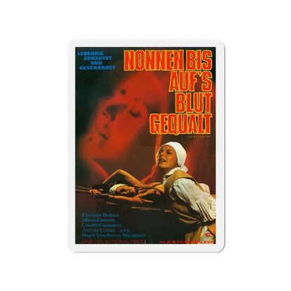 FLAVIA THE HERETIC (GERMAN) 1974 Movie Poster - Refrigerator Magnet 3 Inch - The Sticker Space