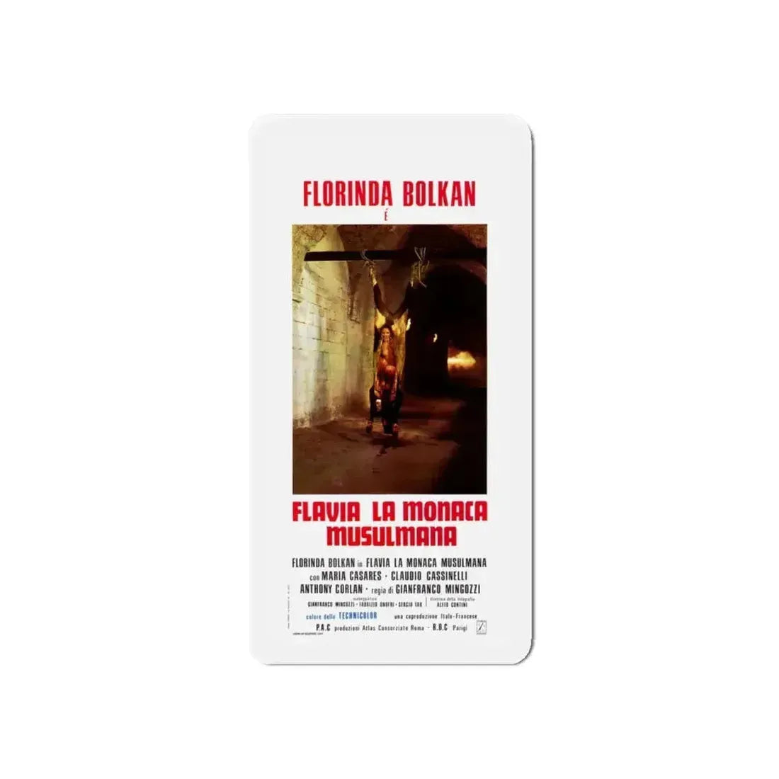FLAVIA THE HERETIC (ITALIAN) 1974 Movie Poster - Refrigerator Magnet - The Sticker Space
