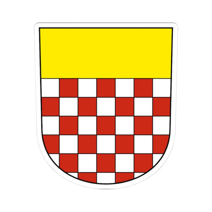 Flawil-blazon (Switzerland) (Coat of Arms) STICKER Vinyl Kiss-Cut Decal 3 Inch White - The Sticker Space