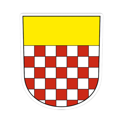 Flawil-blazon (Switzerland) (Coat of Arms) STICKER Vinyl Kiss-Cut Decal 4 Inch White - The Sticker Space