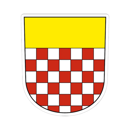 Flawil-blazon (Switzerland) (Coat of Arms) STICKER Vinyl Kiss-Cut Decal 6 Inch White - The Sticker Space