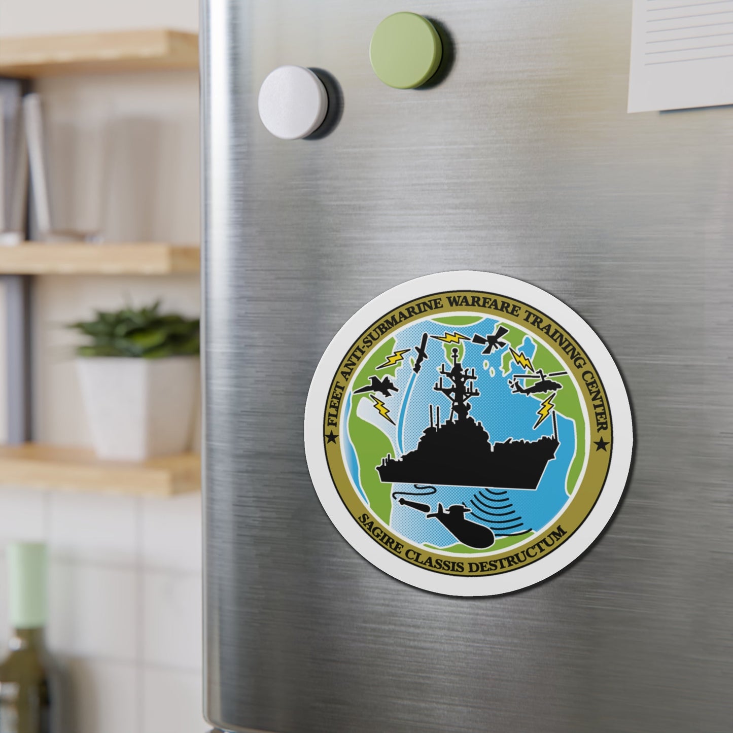 Fleet Anti Submarine Warfare Training Center (U.S. Navy) Die-Cut Magnet-The Sticker Space