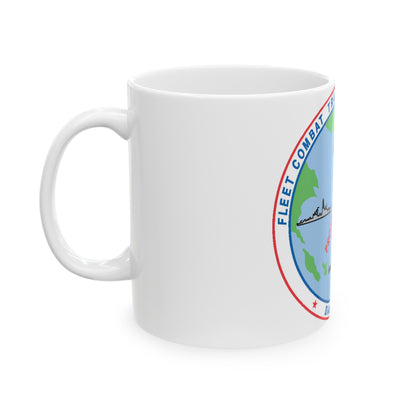 Fleet Combat Trng Ctr Atlantic Dam Neck (U.S. Navy) White Coffee Mug-The Sticker Space