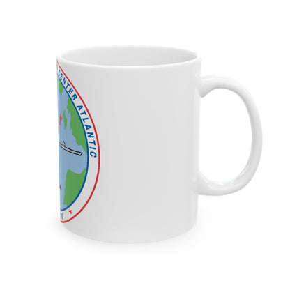 Fleet Combat Trng Ctr Atlantic Dam Neck (U.S. Navy) White Coffee Mug-The Sticker Space