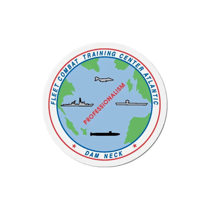 Fleet Combat Trng Ctr Atlantic Dam Neck (U.S. Navy) Refrigerator Magnet - The Sticker Space