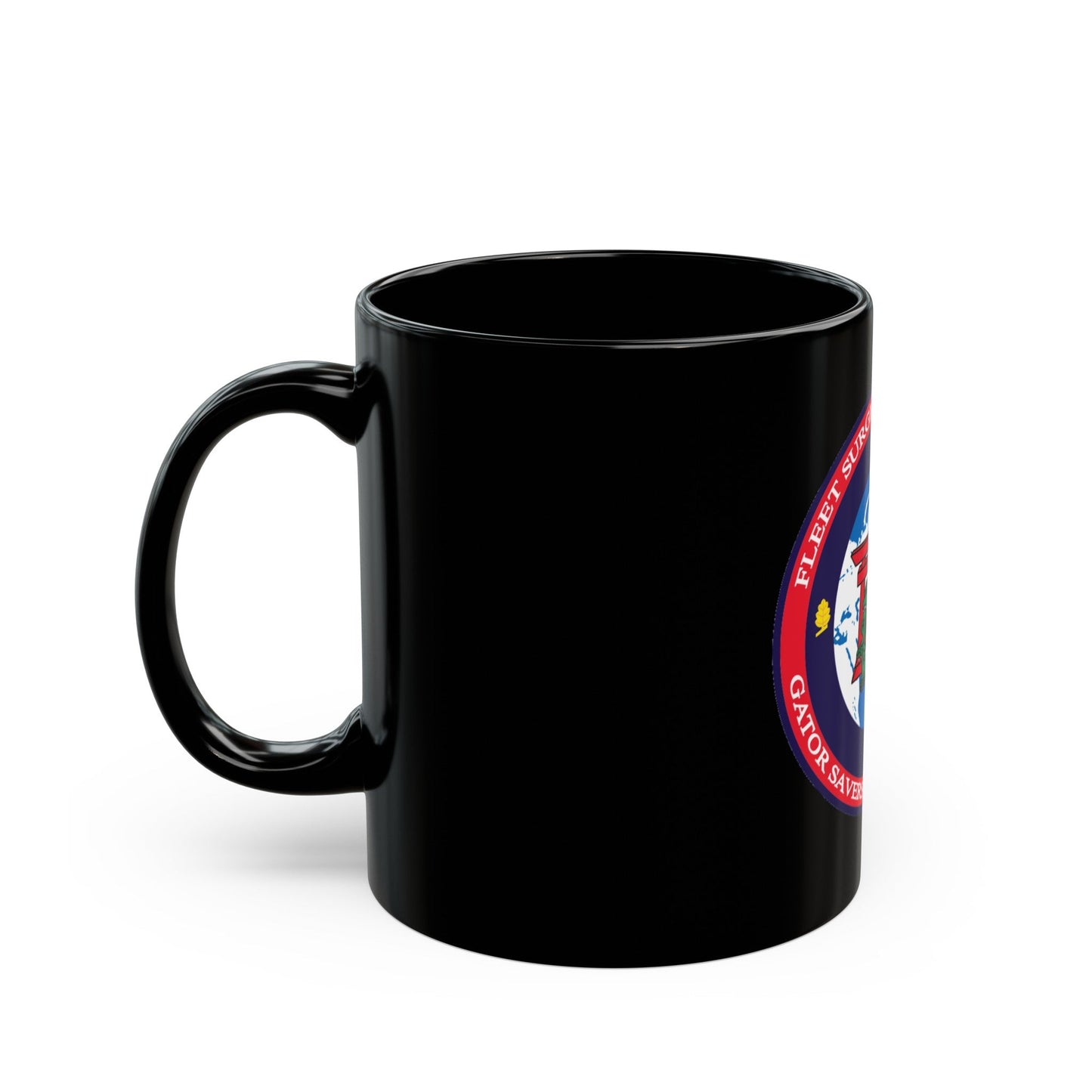 Fleet Surgical Team 7 (U.S. Navy) Black Coffee Mug-The Sticker Space