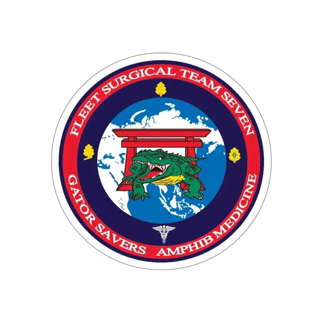 Fleet Surgical Team 7 (U.S. Navy) STICKER Vinyl Die-Cut Decal - The Sticker Space
