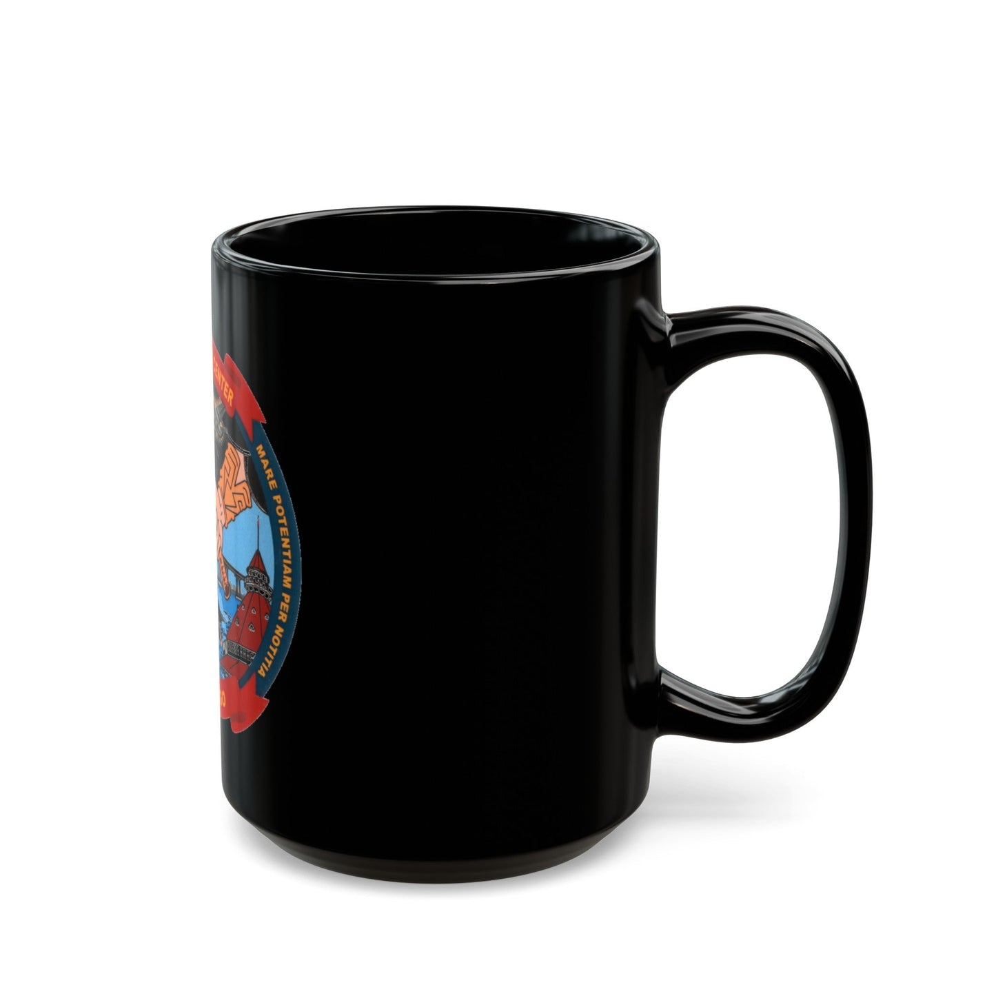 Fleet Weather Center San Diego (U.S. Navy) Black Coffee Mug-The Sticker Space