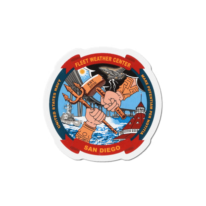 Fleet Weather Center San Diego (U.S. Navy) Die-Cut Magnet-The Sticker Space