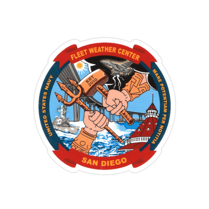 Fleet Weather Center San Diego (U.S. Navy) Transparent STICKER Die-Cut Vinyl Decal-2 Inch-The Sticker Space