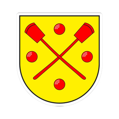 Flerden wappen (Switzerland) (Coat of Arms) STICKER Vinyl Kiss-Cut Decal 3 Inch White - The Sticker Space
