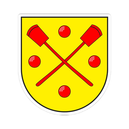 Flerden wappen (Switzerland) (Coat of Arms) STICKER Vinyl Kiss-Cut Decal 4 Inch White - The Sticker Space