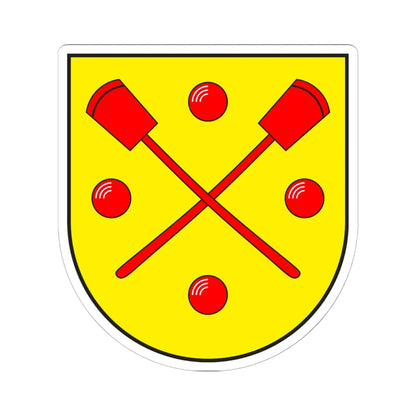 Flerden wappen (Switzerland) (Coat of Arms) STICKER Vinyl Kiss-Cut Decal 6 Inch White - The Sticker Space