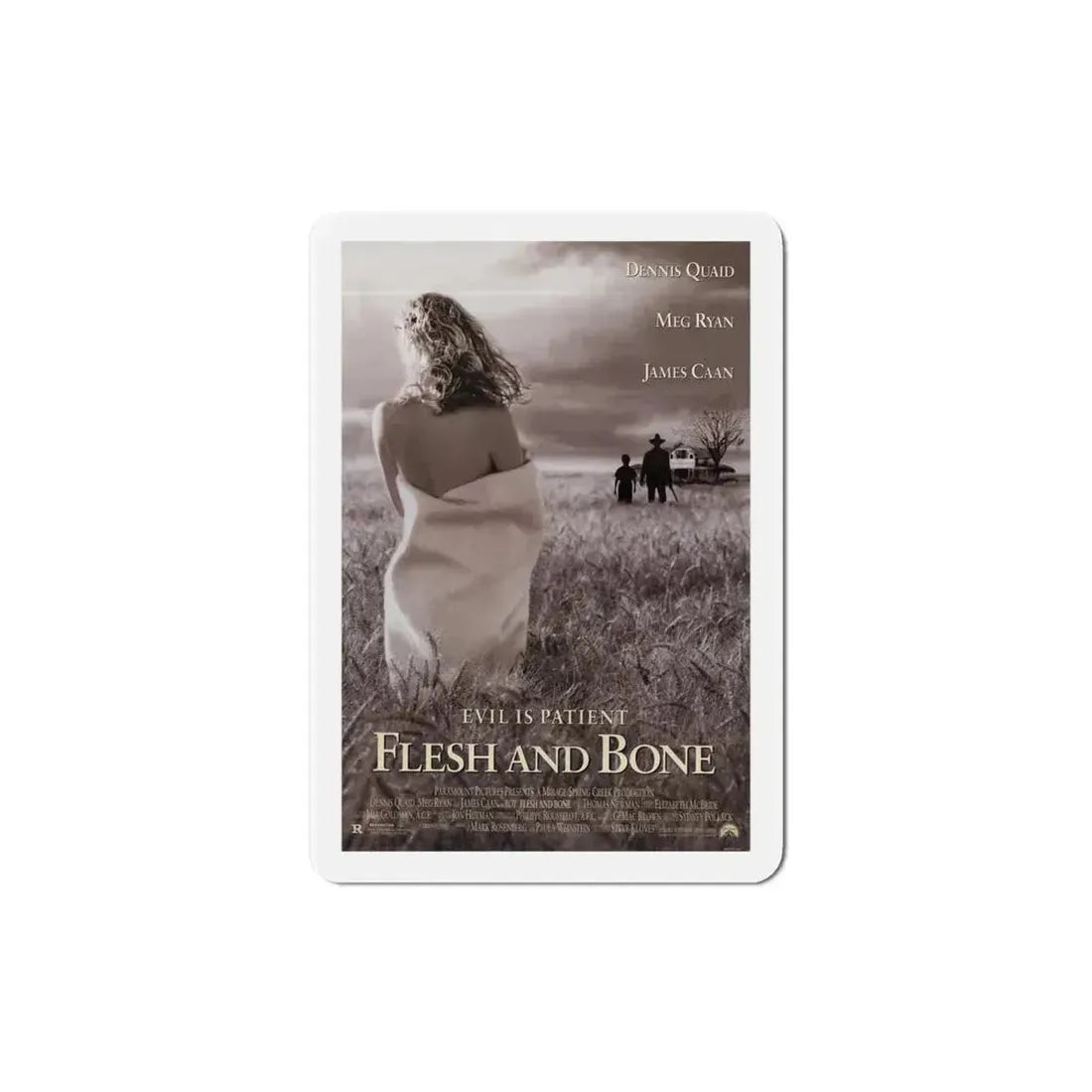 Flesh and Bone 1993 Movie Poster Refrigerator Magnet 4 Inch - The Sticker Space