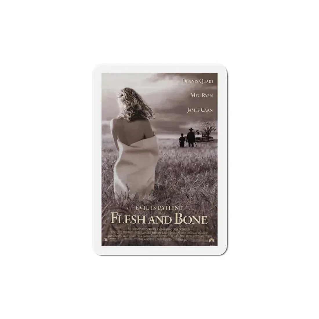 Flesh and Bone 1993 Movie Poster Refrigerator Magnet 6 Inch - The Sticker Space