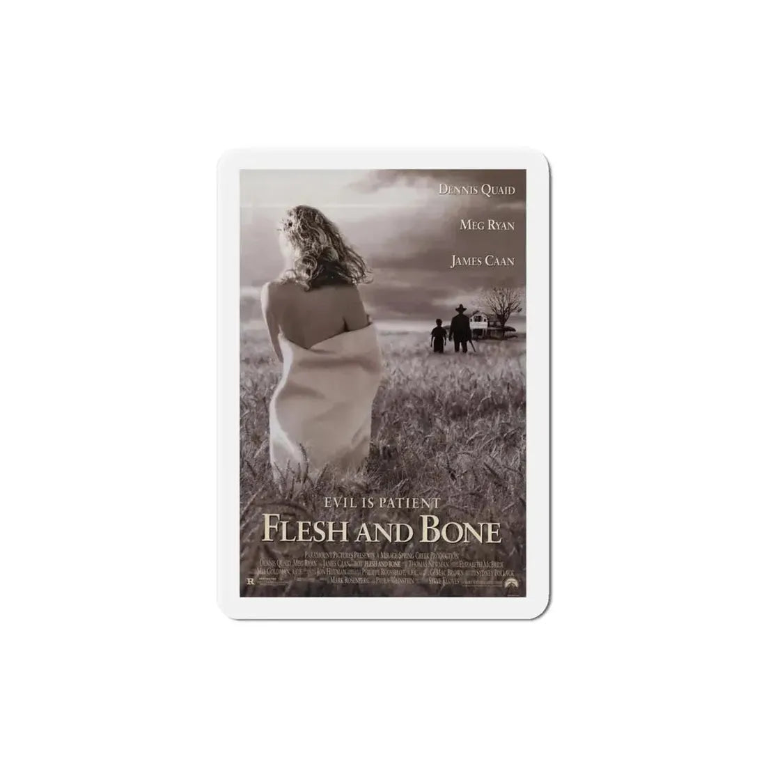Flesh and Bone 1993 Movie Poster Refrigerator Magnet - The Sticker Space