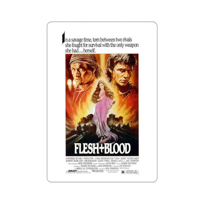 Flesh & Blood 1985 Movie Poster STICKER Vinyl Die-Cut Decal 3 Inch - The Sticker Space