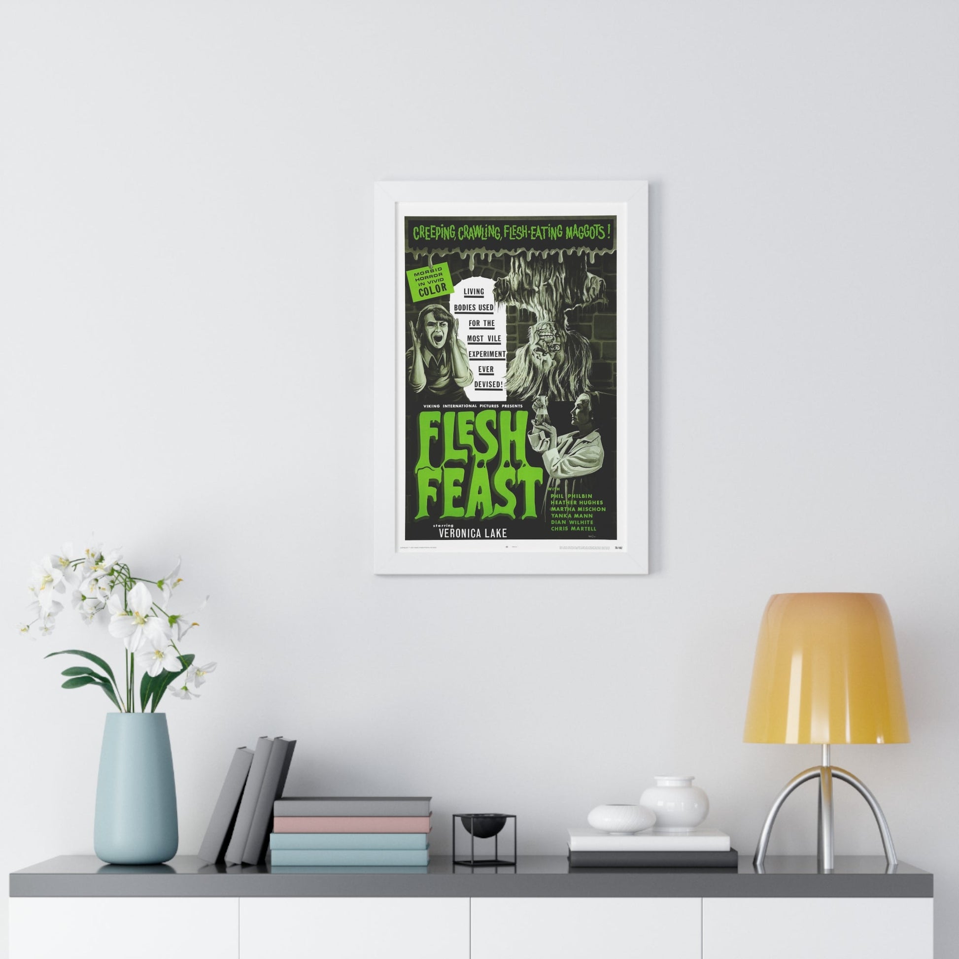 FLESH FEAST 1970 - Framed Movie Poster-The Sticker Space