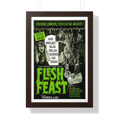 FLESH FEAST 1970 - Framed Movie Poster-16″ x 24″-The Sticker Space