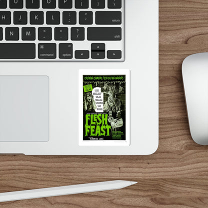 FLESH FEAST 1970 Movie Poster STICKER Vinyl Die-Cut Decal-The Sticker Space