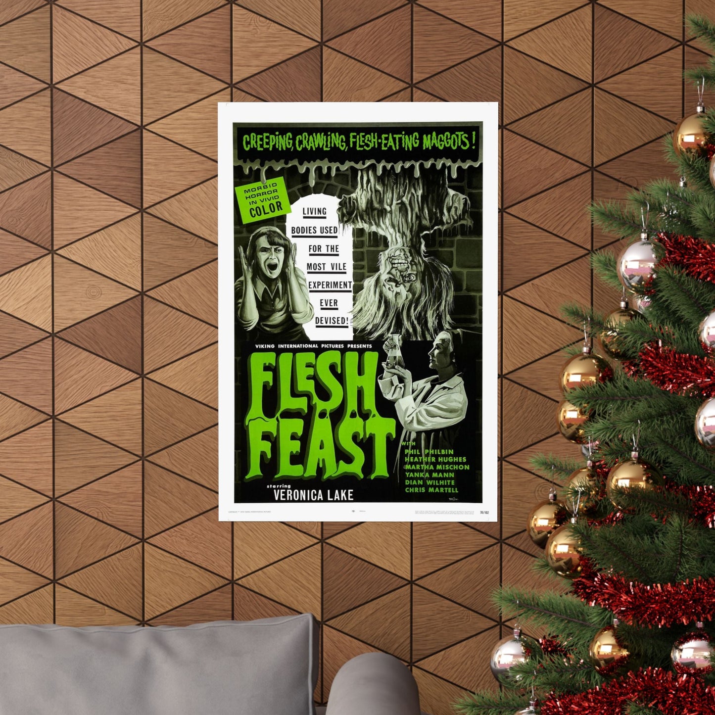 FLESH FEAST 1970 - Paper Movie Poster-The Sticker Space