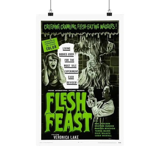 FLESH FEAST 1970 - Paper Movie Poster 12″ x 18″ Matte - The Sticker Space