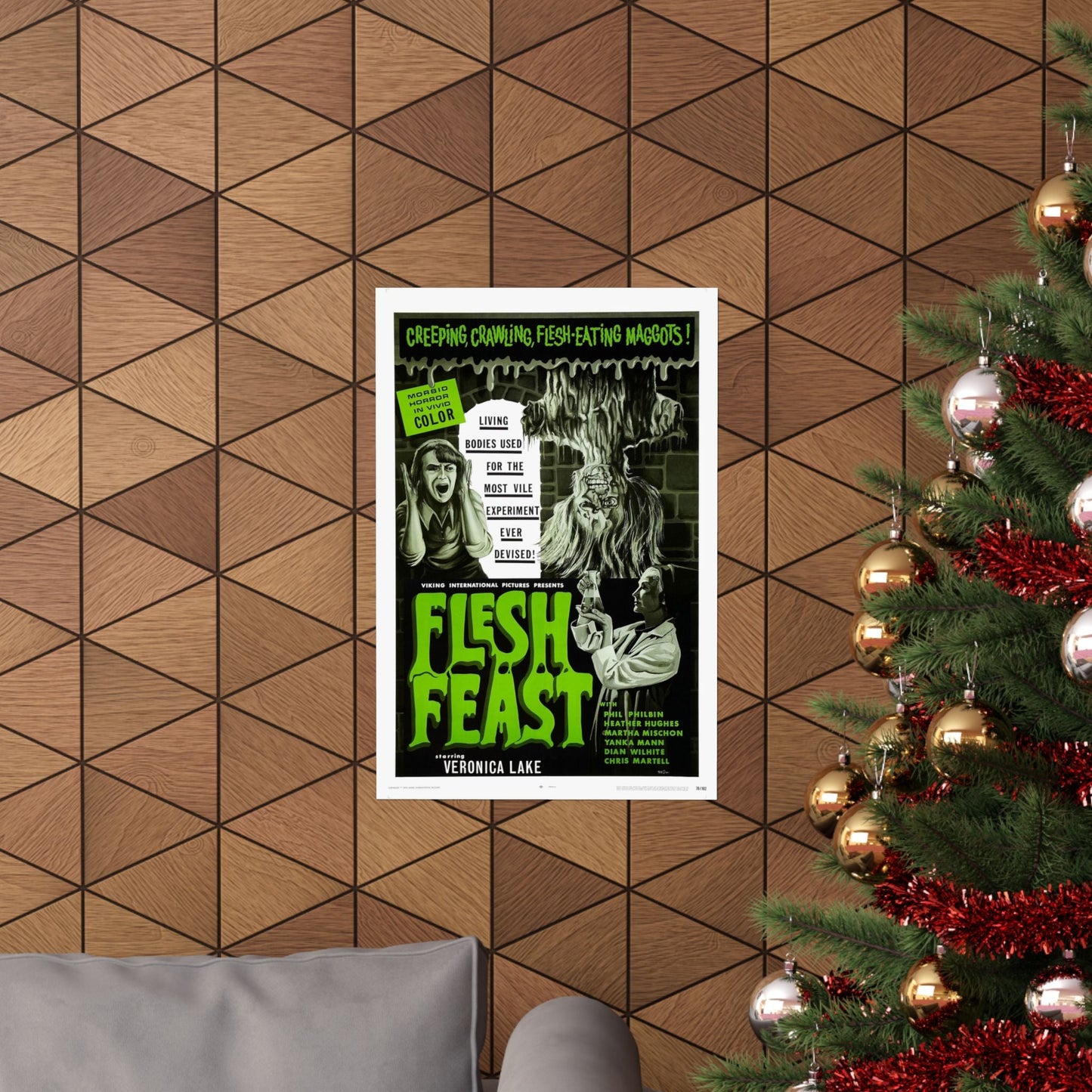 FLESH FEAST 1970 - Paper Movie Poster-The Sticker Space