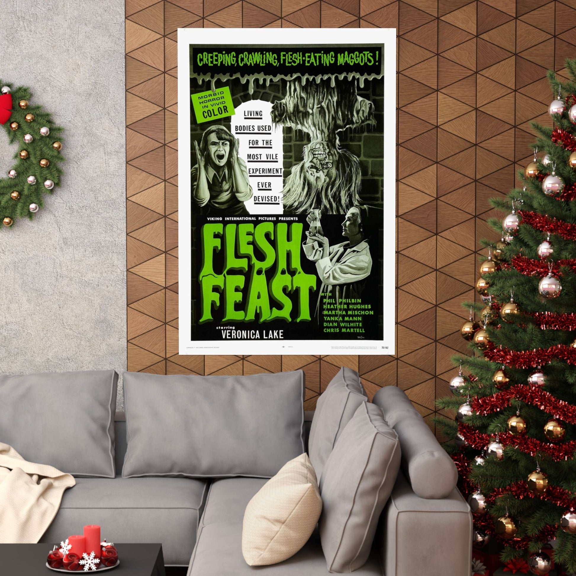 FLESH FEAST 1970 - Paper Movie Poster-The Sticker Space