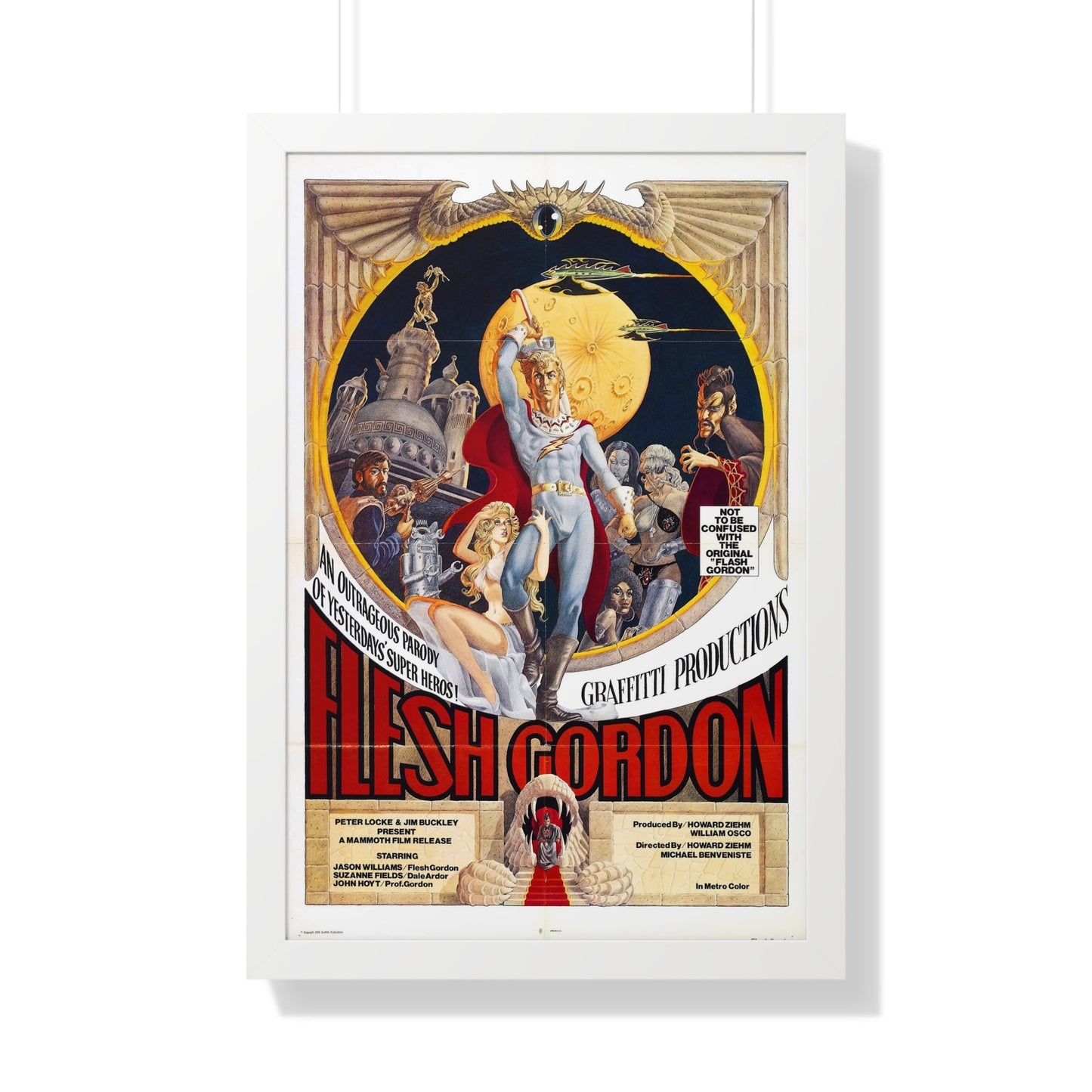 FLESH GORDON 1974 - Framed Movie Poster-20" x 30"-The Sticker Space