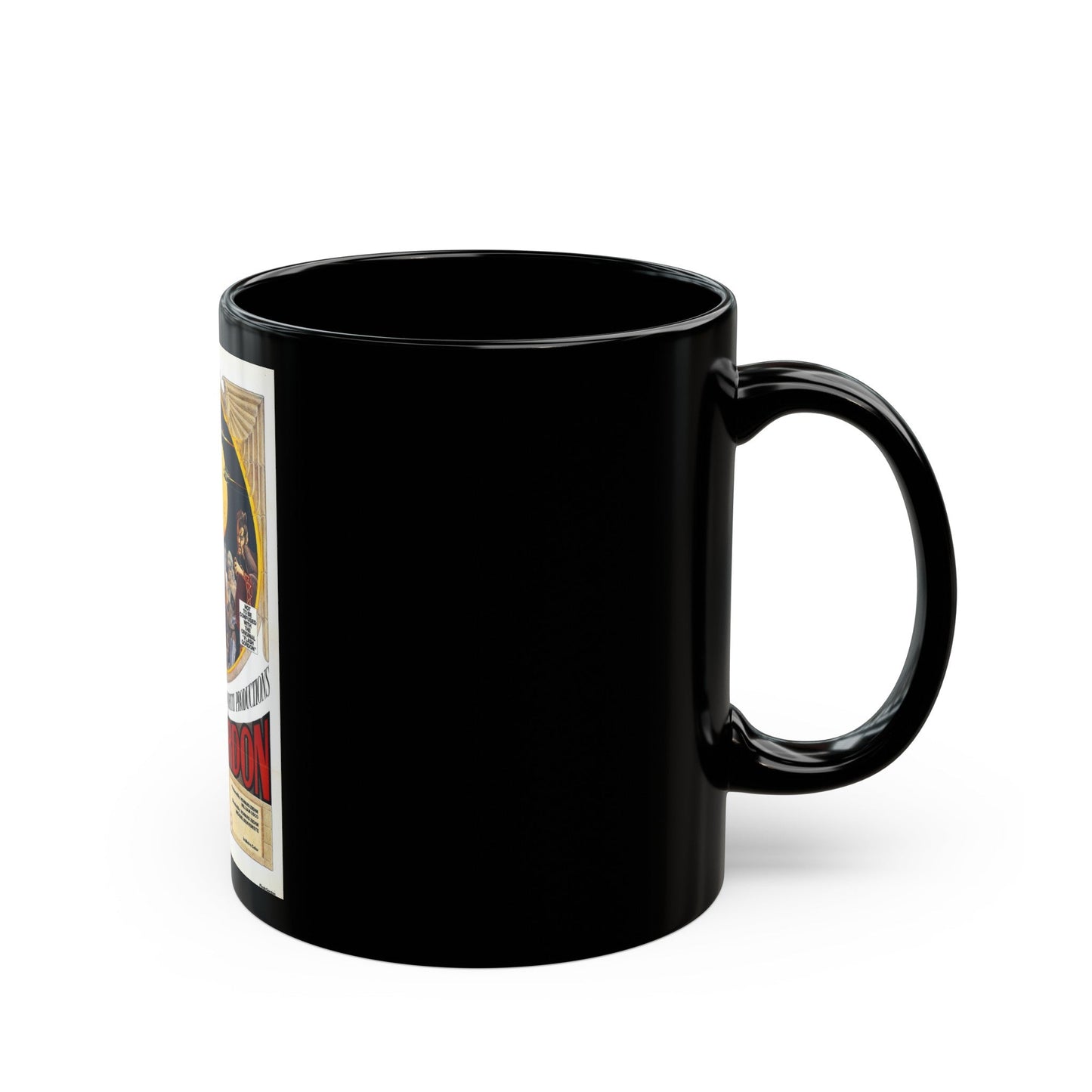 FLESH GORDON 1974 Movie Poster - Black Coffee Mug-The Sticker Space