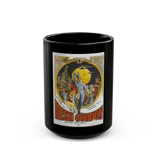 FLESH GORDON (2) 1974 Movie Poster - Black Coffee Mug-15oz-The Sticker Space