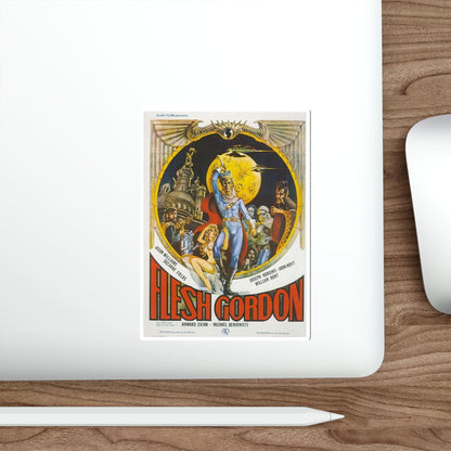 FLESH GORDON (2) 1974 Movie Poster STICKER Vinyl Die-Cut Decal-The Sticker Space