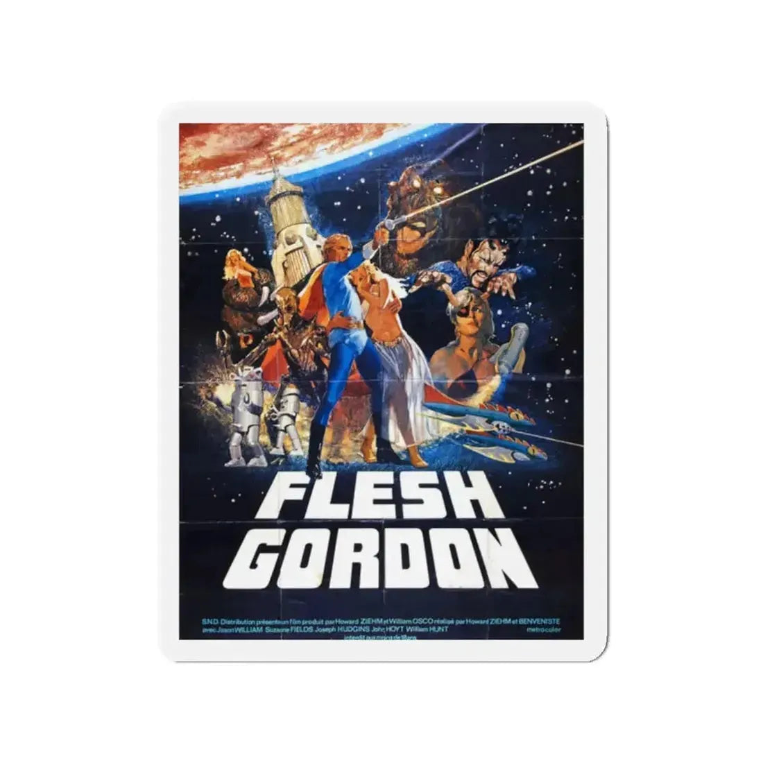 FLESH GORDON (3) 1974 Movie Poster - Refrigerator Magnet - The Sticker Space