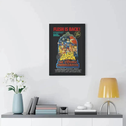 FLESH GORDON MEETS THE COSMIC CHEERLEADERS 1990 - Framed Movie Poster - The Sticker Space