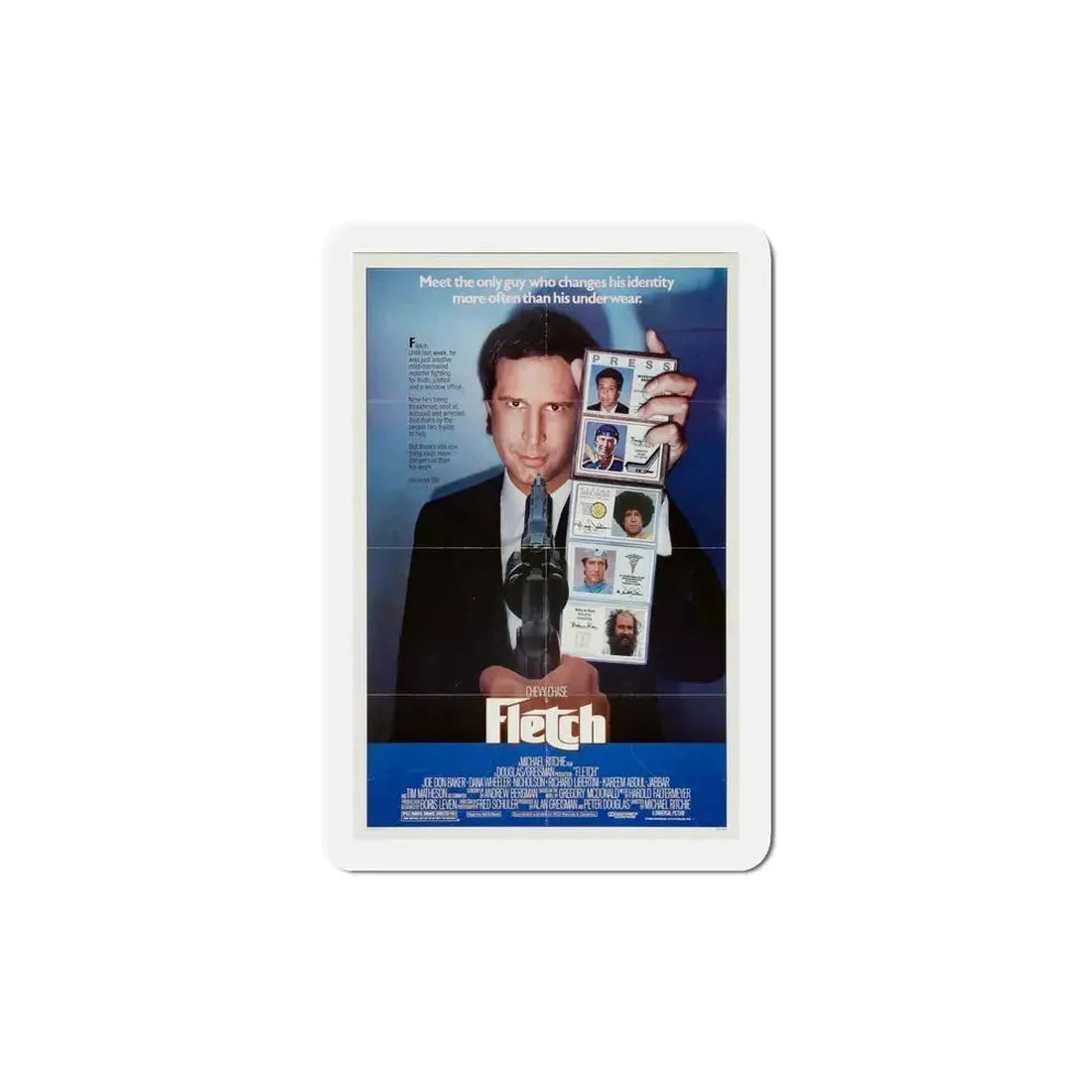 Fletch 1985 Movie Poster Refrigerator Magnet 5 Inch - The Sticker Space